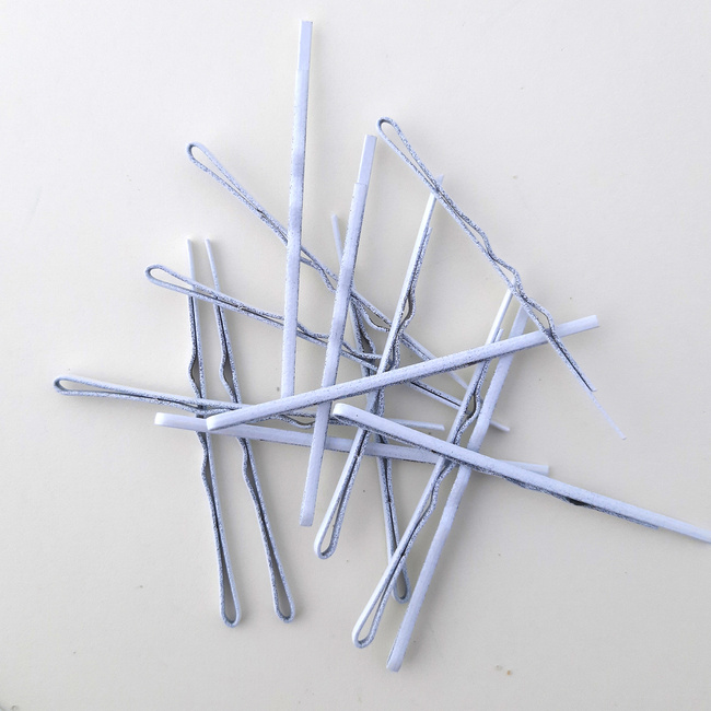 La Rosa white crimp pins 6 cm