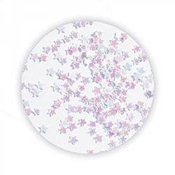 Hologram Stars for Nail Art - White
