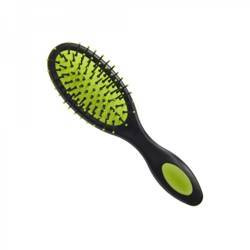 Small green hairbrush