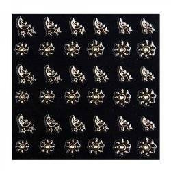Nail stickers gold sun moon stars with zircons