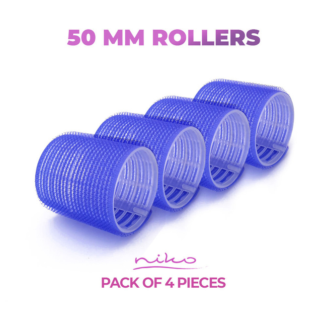 Large rollers for hair with Velcro - diameter 51 mm