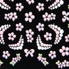 Nail stickers pink white patterns