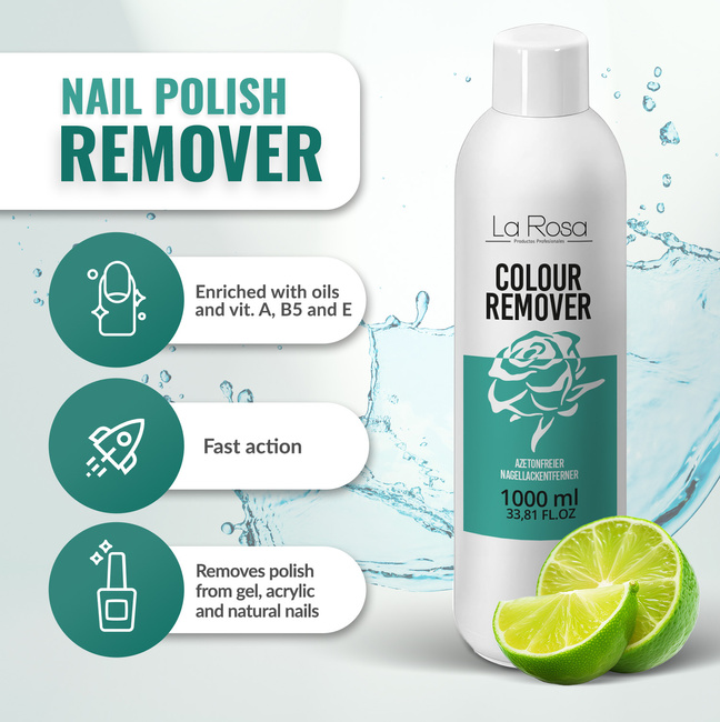 Acetone-free Colour Remover - 1000 ml