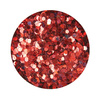 Honeycomb Hologram Glitter for Nails - Red