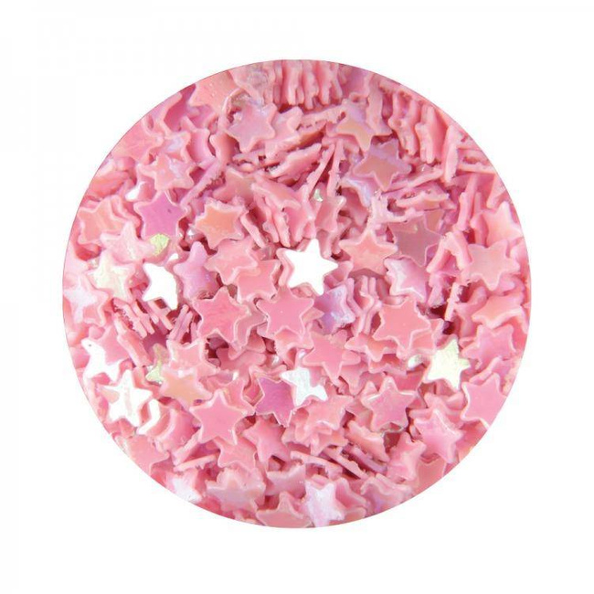 Hologram Stars for Nail Art - Pink