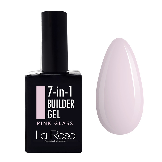 LaRosa 7-in-1 BUILDER GEL in a Bottle - PINK GLASS