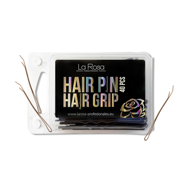 La Rosa gold hair pins 4 cm