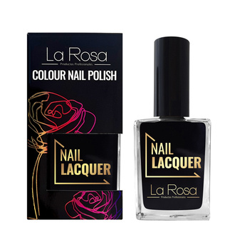 La Rosa nail polish - Black 15 ml.