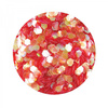 Honeycomb Hologram Glitter for Nails - Red