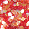 Honeycomb Hologram Glitter for Nails - Red
